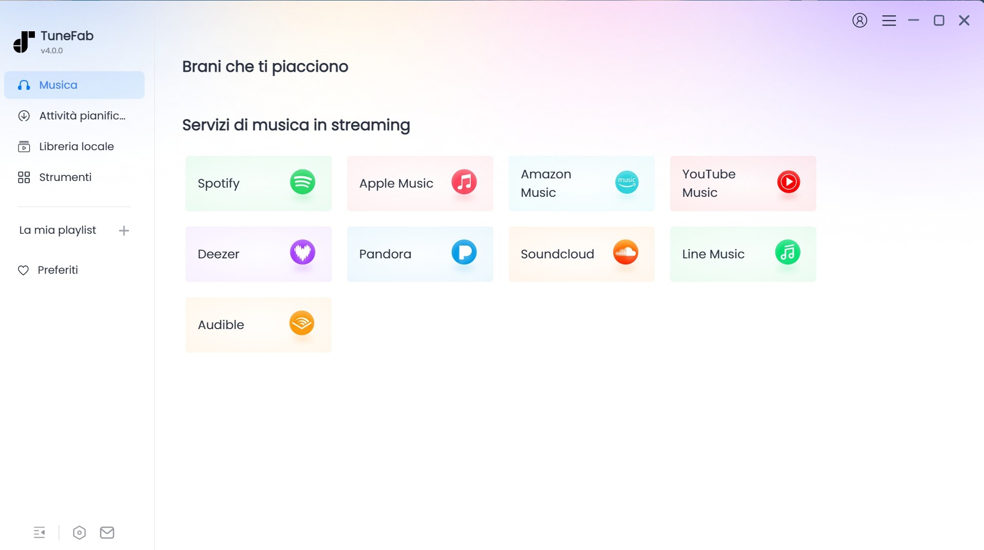 Interfaccia principale di Spotify Music Converter