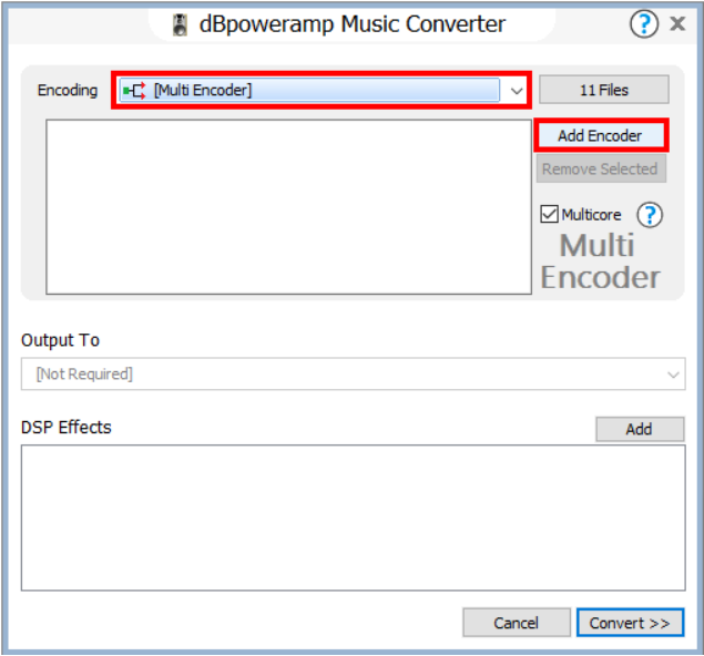 Select and Add Multi Encoder