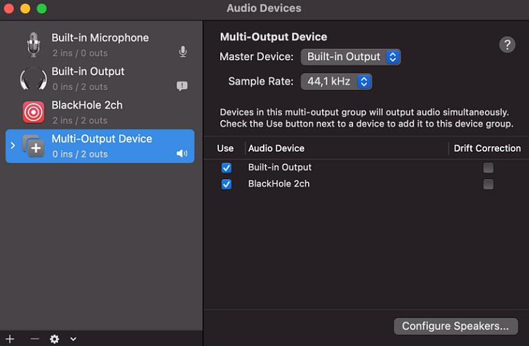 Set Up the Loopback Device Before Recording