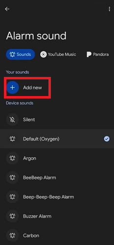 Select Apple Music as Alarm on Android