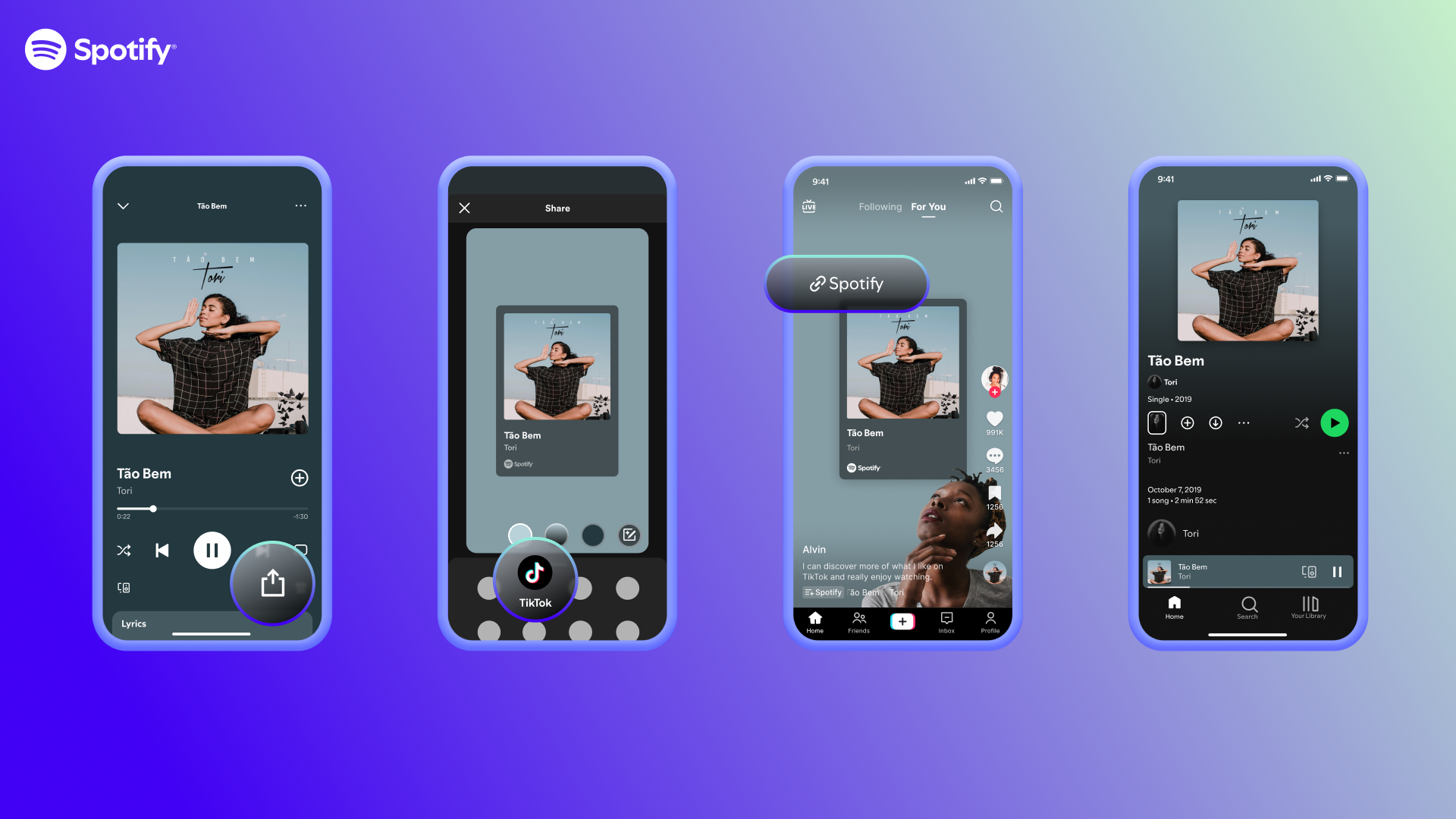 Share a Spotify Song to TikTok Directly