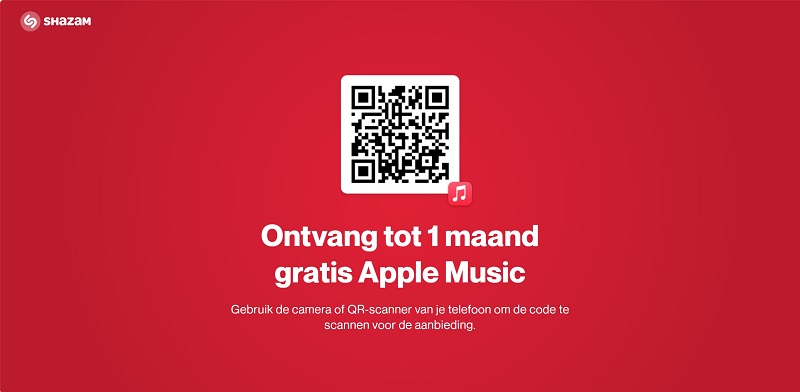 Shazam gratis Apple Music aanbieding