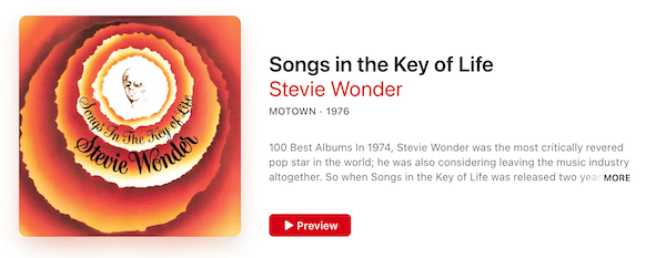 Songs in the Key of Life