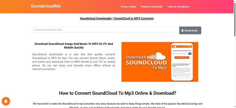 SoundCloudMe Interface