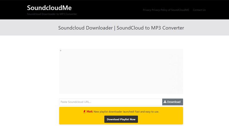 SoundCloudMe Interface
