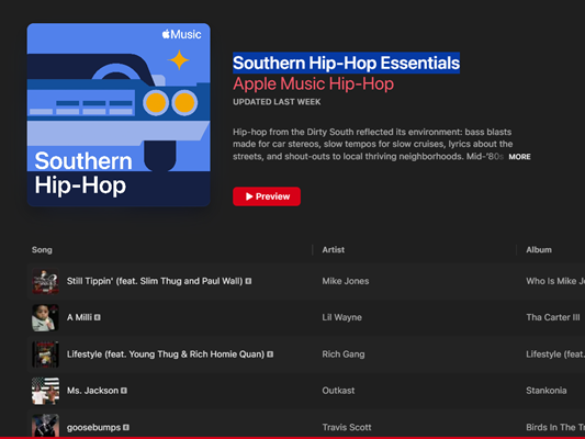 Southern Hip-Hop Essentials on Apple Music