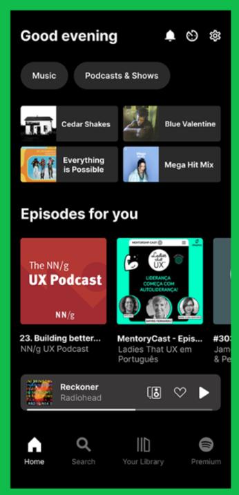 Spotify App Interface