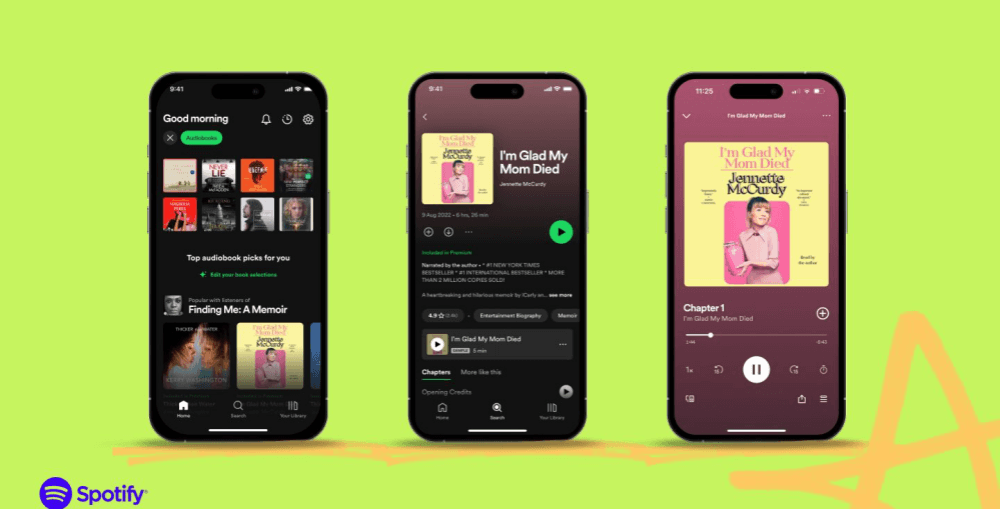 Spotify-audioboek functie