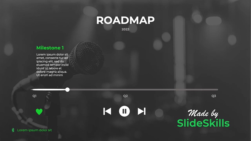 Spotify-geïnspireerde PowerPoint