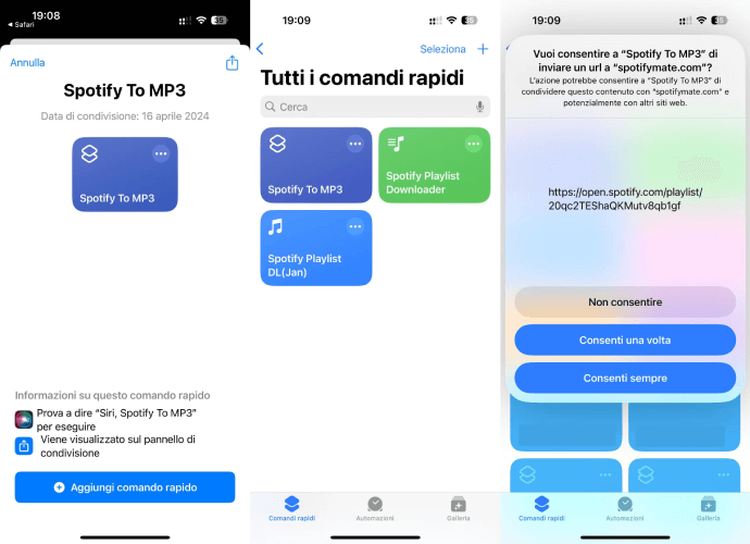Convertire Spotify in MP3 su iPhone