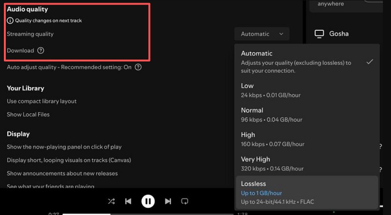 Enable Spotify Lossless FLAC Audio on PC