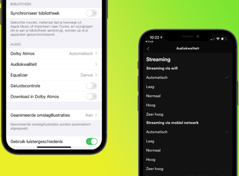 Spotify vs Apple Music audiokwaliteit
