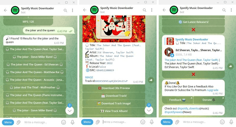 Telegram Spotifysavebot Download Nummer
