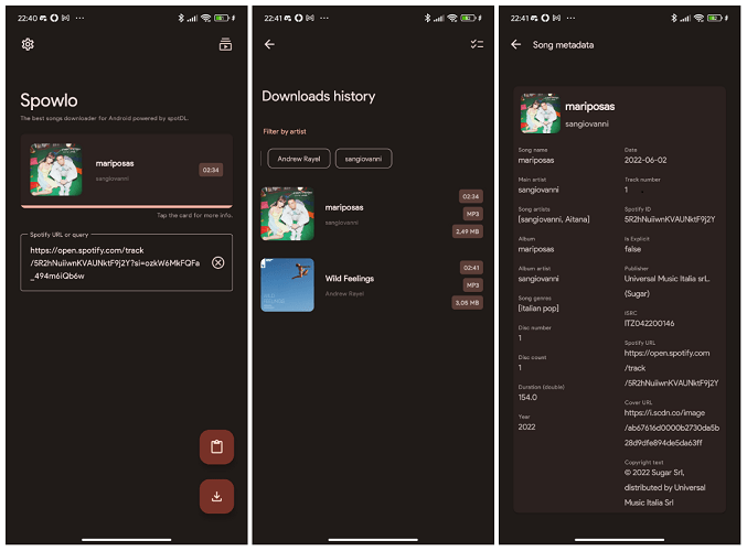 Convert Spotify to MP3 with Spowlo on Android