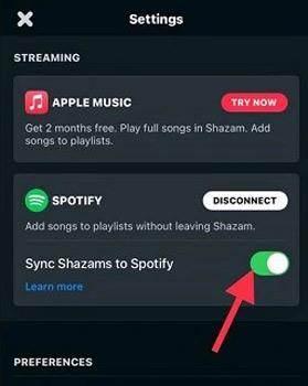Sync Shazam With Spotify