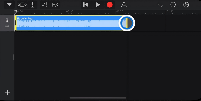 Tagliare le Canzoni in GarageBand