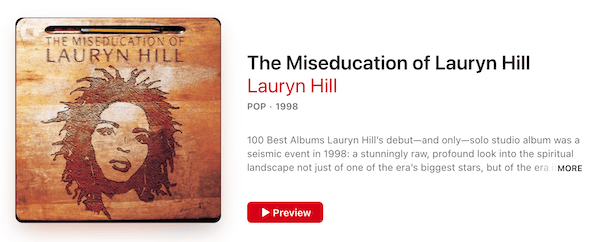 The Miseducation of Lauryn Hill