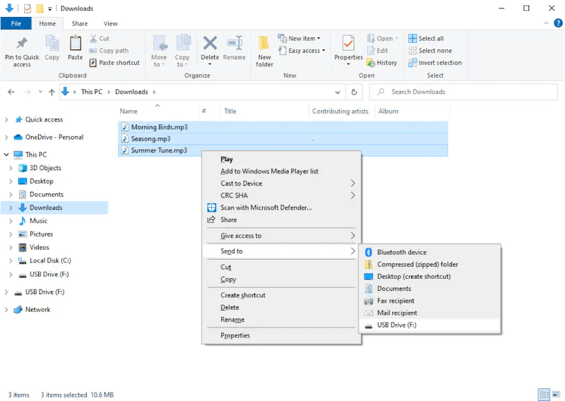 Trasferisci Brani Locale Su Usb