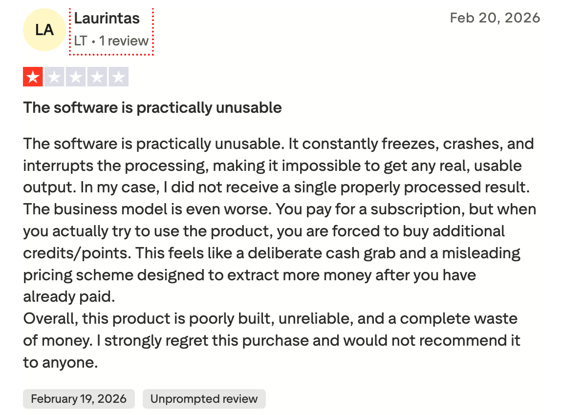Negative Review of HitPaw