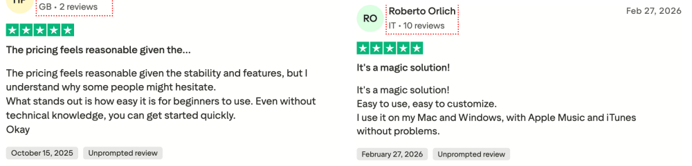 User Reviews of NoteBurner from TrustPilot