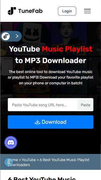 Download YouTube to MP3 Interface TuneFab Online