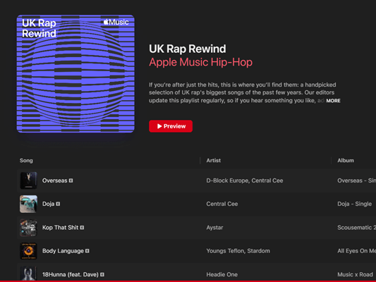 UK Rap Rewind on Apple Music