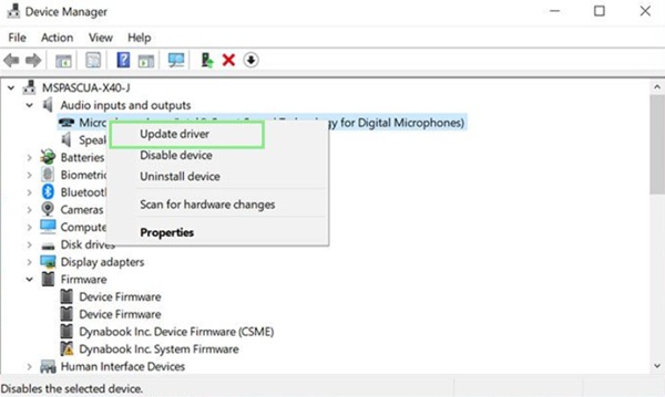Update Audio Driver