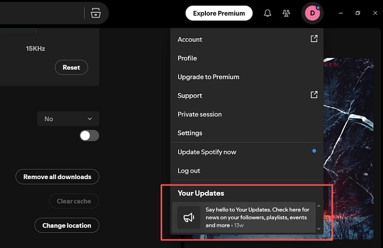 Update the Spotify App on PC