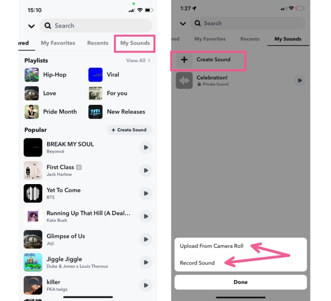 Upload Music Video to Snapchat