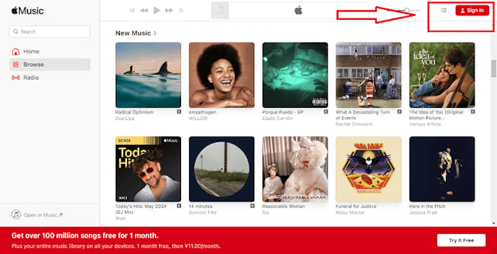 How to Use Apple Music Web Player
