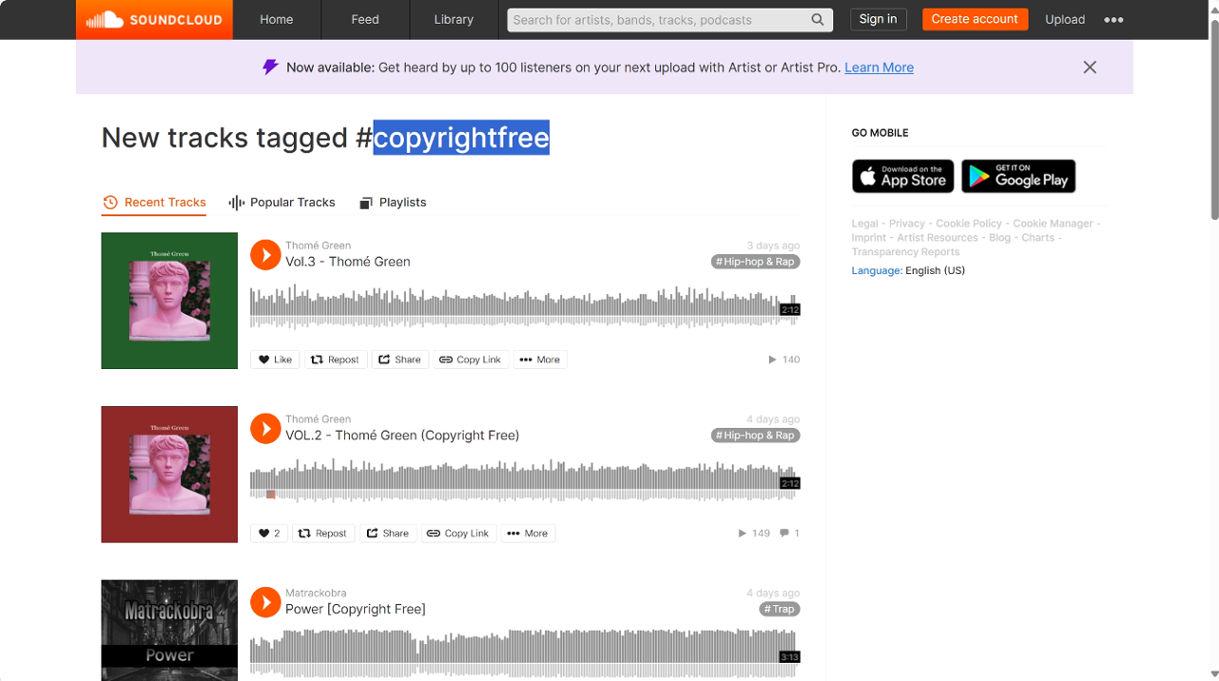 Use Copyfree Tags to Find Downloadable Music
