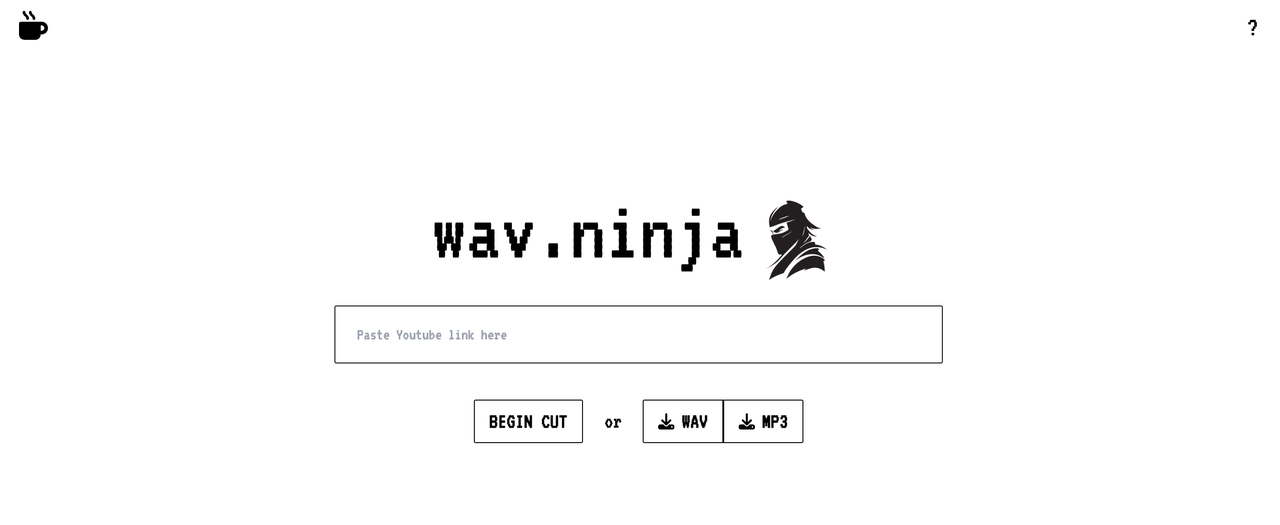 Scaricare YouTube to WAV con WAV.ninja