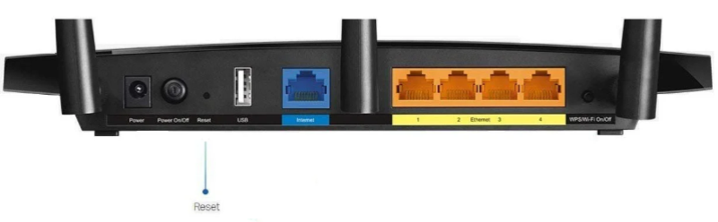 Reset de Wi-Fi-router