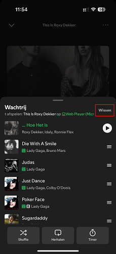 Wis de volledige Spotify-wachtrij op Android/iPhone