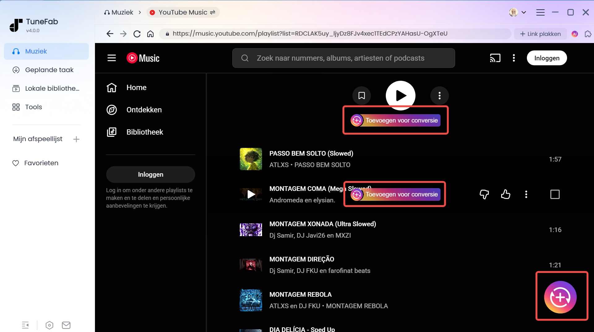 Voeg YouTube-nummers en -video's toe