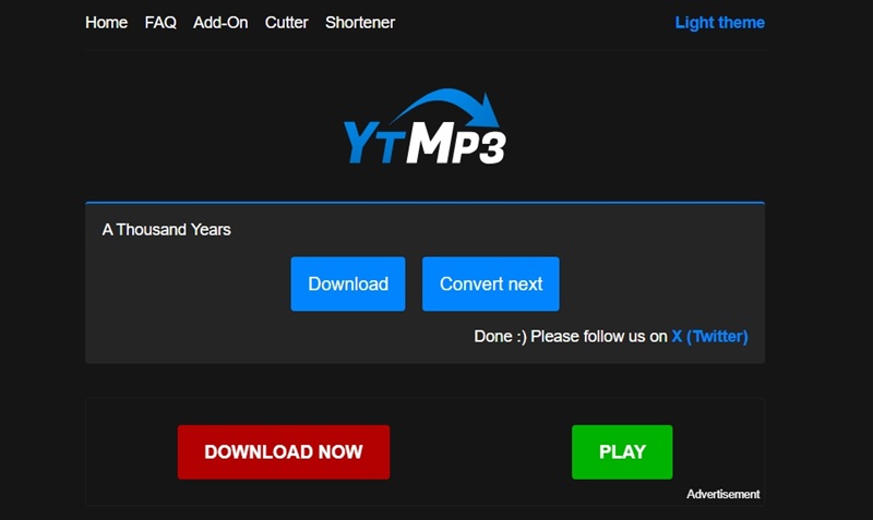 Ytmp3 Homepage