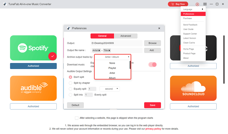 Preset Output Tracks Archive