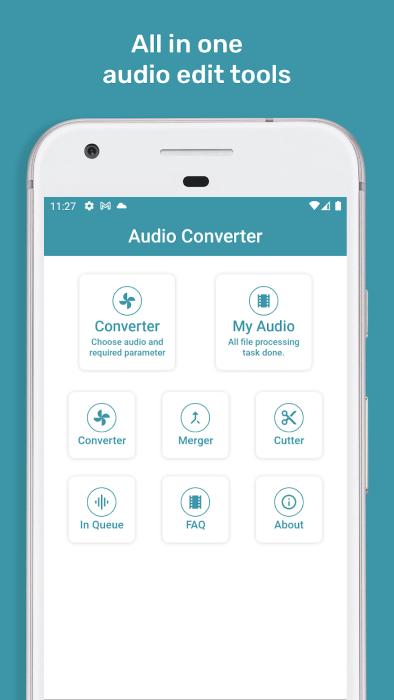 All Audio Converter Home Interface