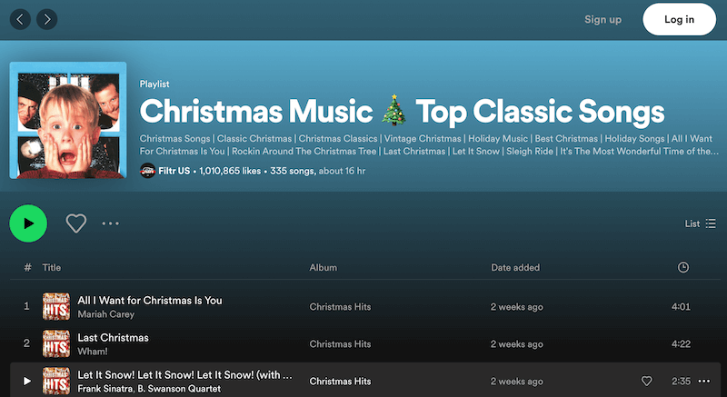موسيقى عيد الميلاد أعلى الأغاني الكلاسيكية