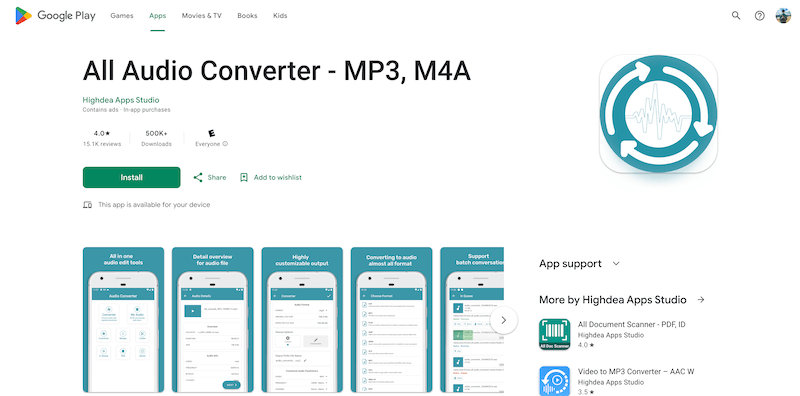 Конвертируйте файлы WMA с помощью All Audio Converter