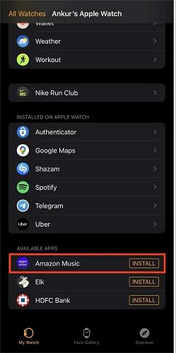 Instale la aplicación Amazon Music desde iPhone
