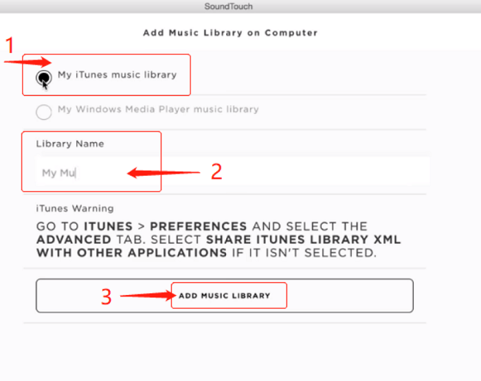 Adicionar biblioteca de música para Soundtouch