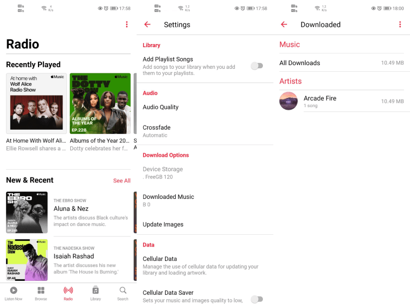 Salve músicas da Apple no cartão SD Android