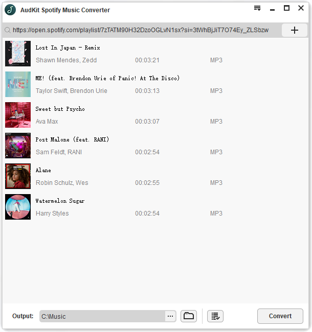 Музыкальный конвертер Audikit Spotify