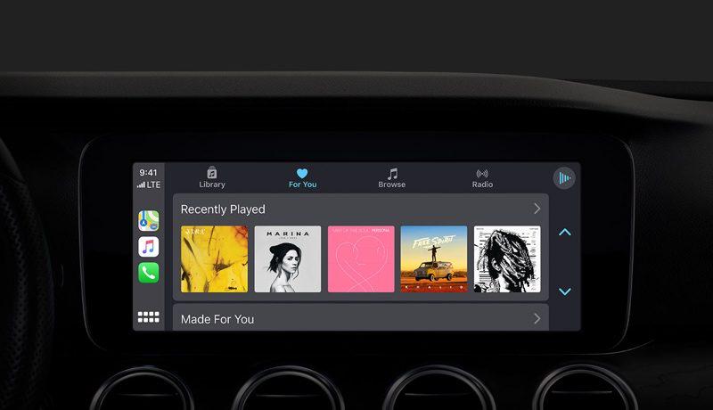 Usa la funzione iOS CarPlay per riprodurre Apple Music in macchina