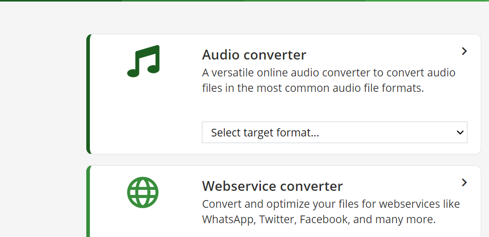 Choose Audio Converter