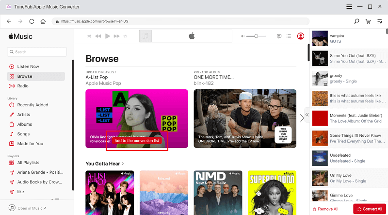 Add Apple Music to Convert More Conveniently
