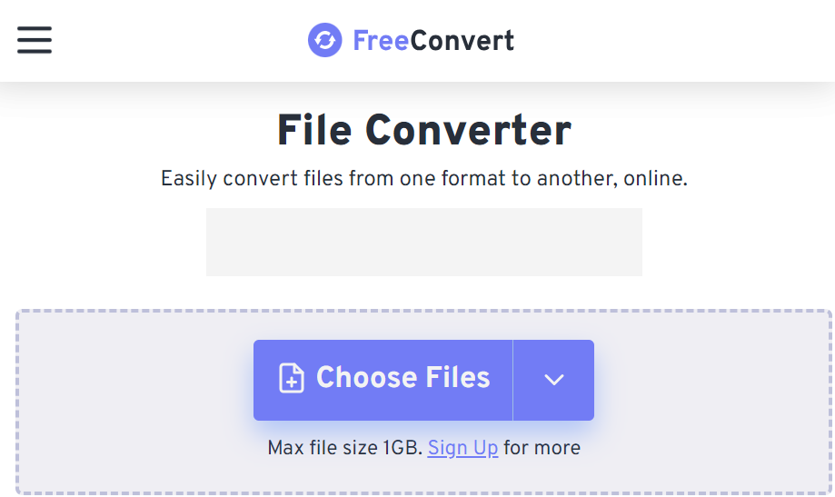 Hit Choose Files to Upload Your Files