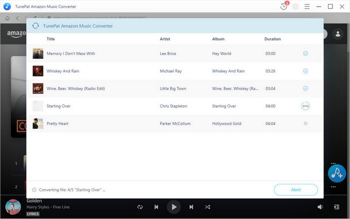Amazon M4A 음악을 MP3로 다운로드