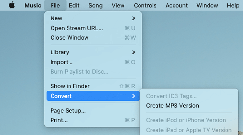 Converteer muziek naar MP3 via iTunes op Mac